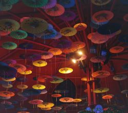 Photo Dreamy ceiling lamps in childrens room