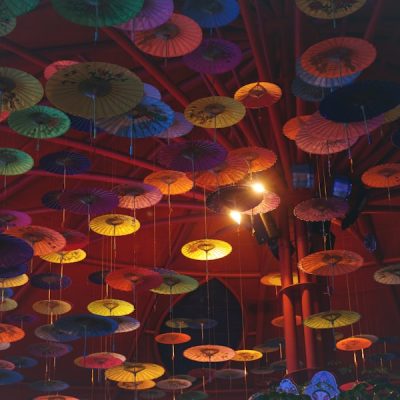 Photo Dreamy ceiling lamps in childrens room