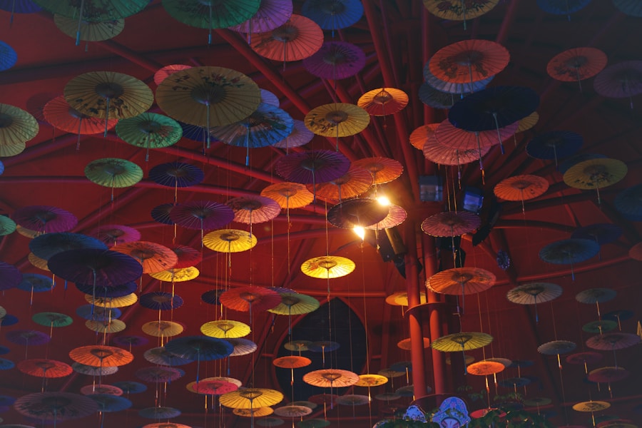 Photo Dreamy ceiling lamps in childrens room