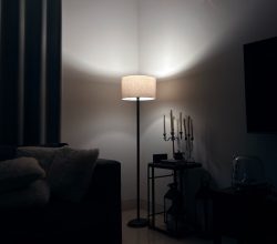 Photo adjustable floor lamp