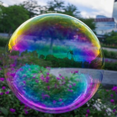 Photo bubble wall sconce