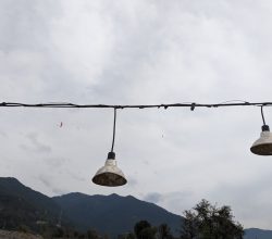 Photo galvanized bucket pendant light