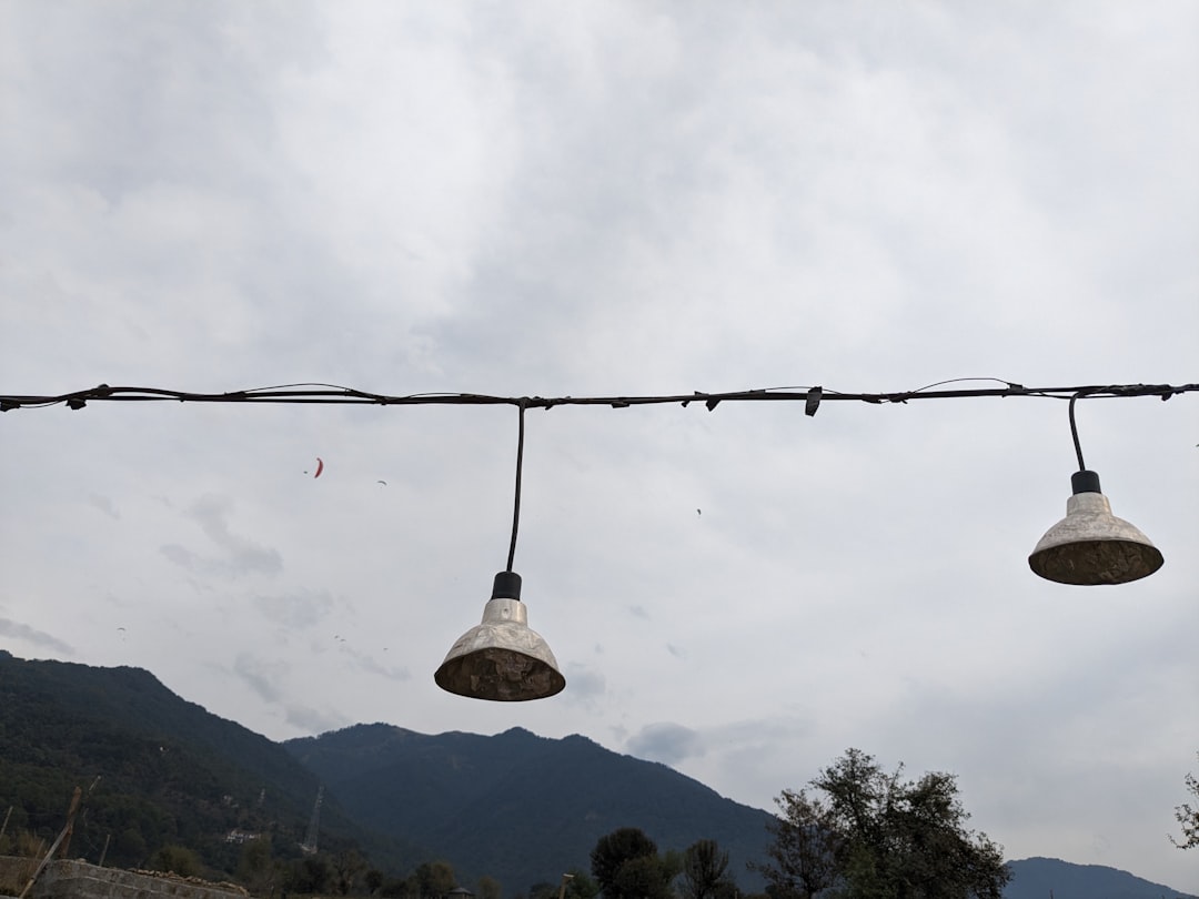 Photo galvanized bucket pendant light