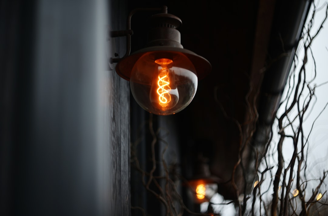 Photo vintage outdoor wall light
